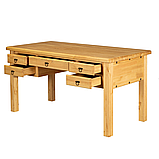 Стол письменный "Викинг 23 " Ф-181.23 1540*790*790 мм мед Фандок, фото 3