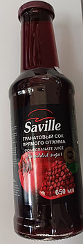 Сок гранатовый"SAVILLE" 650 мл. Азербайджан