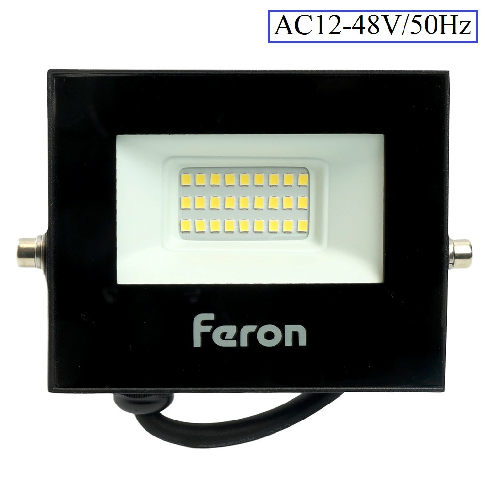 Низковольтный светодиодный прожектор AC12-48V/50Hz IP65 20w 6400K LL-970 Feron