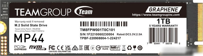 SSD Team MP44 1TB TM8FPW001T0C101