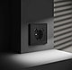 Розетка встраиваемая VOLTUM S70 с заземлением и защитными шторками, 16А, с USB, A+С, черная, матовая, фото 2