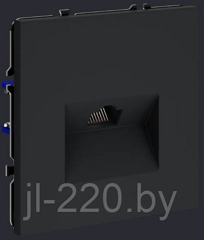 Розетка компьютерная встраиваемая VOLTUM S70 RJ45 кат.6, графит