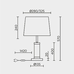 Настольный светильник MODELUX ML.5502.01TL BS
