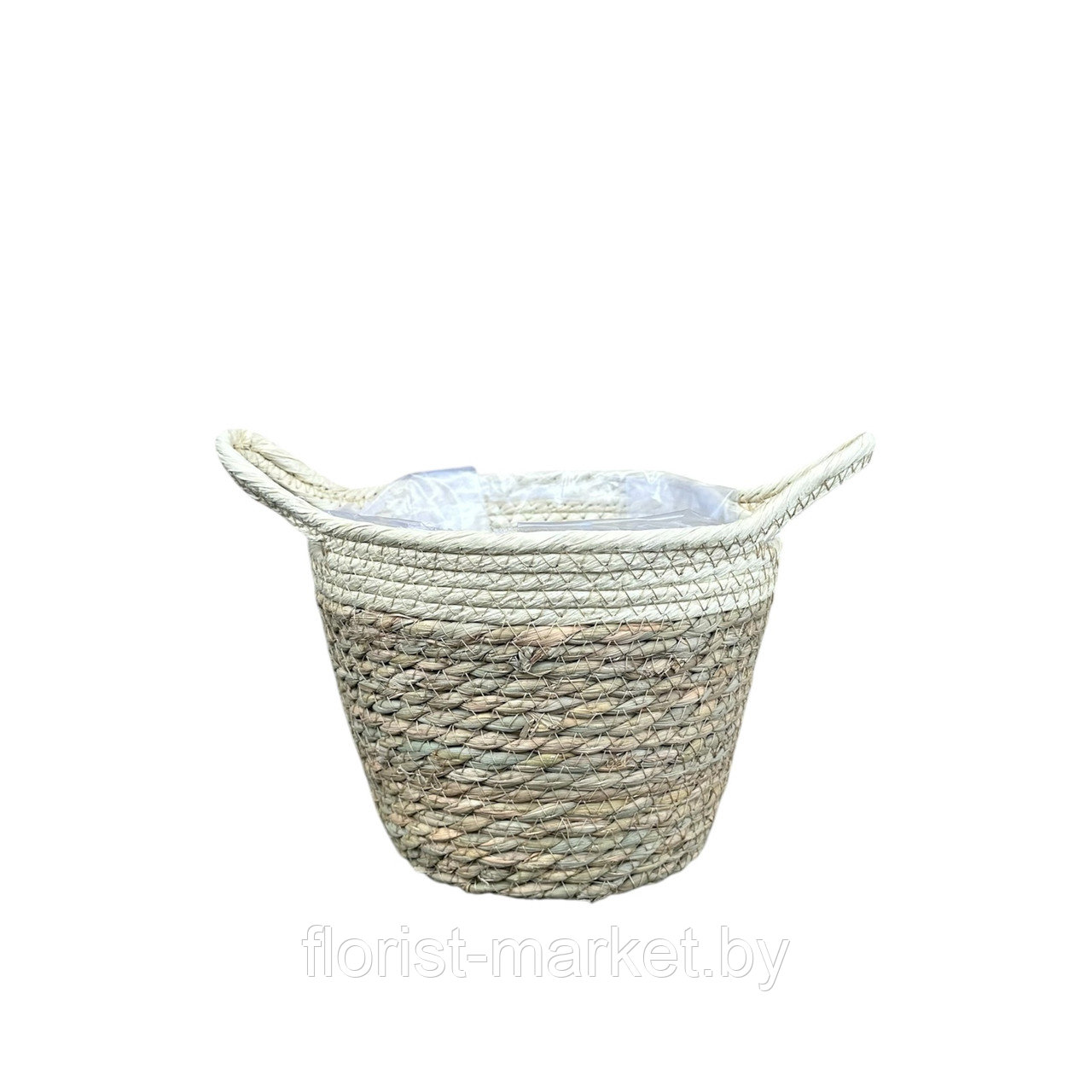 Корзина круглая (рогоз) D23*H20