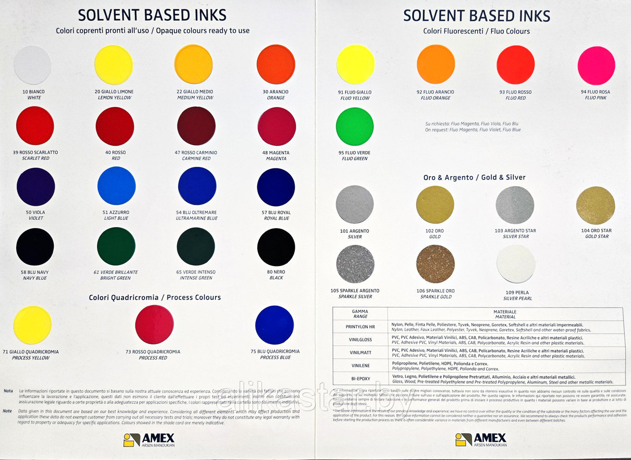 Краска для трафаретной печати VINILENE для ПОЛИПРОПИЛЕНА (аналог ONDAFLUTE 85.000)