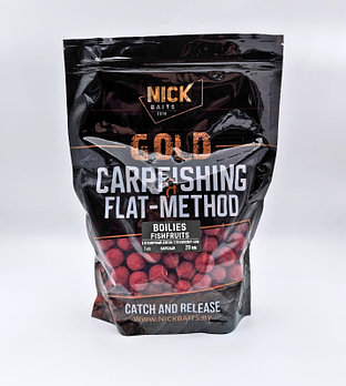 Бойлы прикормочные NICK BAITS GOLD FISHFRUITS 20 мм Клубничный джем