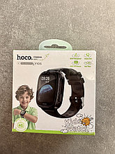 Детские смарт часы Hoco Y106 с GPS, 4G, камера, фонарик Черный