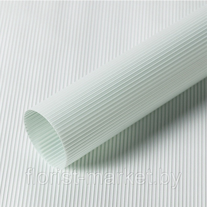 Пленка матовая "Нежные полосы" 58 см*10 м., мятный