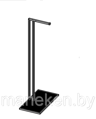 Стойка Г-образная 30/ 500х400х1750, черный муар