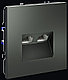 Розетка компьютерная встраиваемая VOLTUM S70 двойная RJ45+RJ45 кат.6, титан, фото 3
