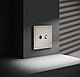 Розетка телевизионная встраиваемая VOLTUM S70 оконечная TV+SAT, кашемир, фото 2