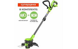 Аккумуляторный триммер Greenworks G24LT301K2 24В