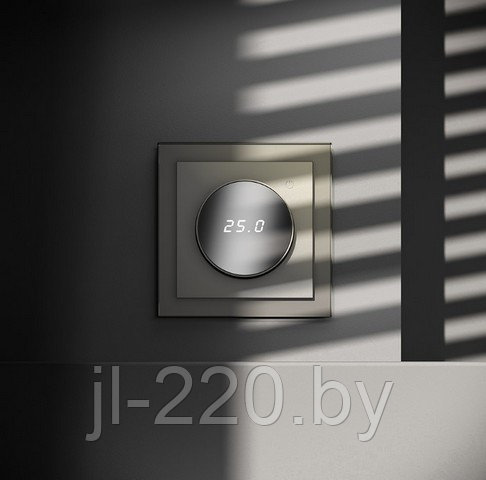 Терморегулятор электронный VOLTUM S70 с индикацией и датчиком, для теплого пола, шелк