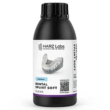 Фотополимерная смола HARZ Labs Dental Splint Soft, прозрачная (0,5 кг)