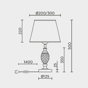 Настольный светильник MODELUX ML.5504.01TL GD