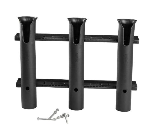 Спиннингодержатель на 3 позиции, черный, пластик