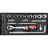 Набор инструментов 1/2" (25пр.) CrV YATO