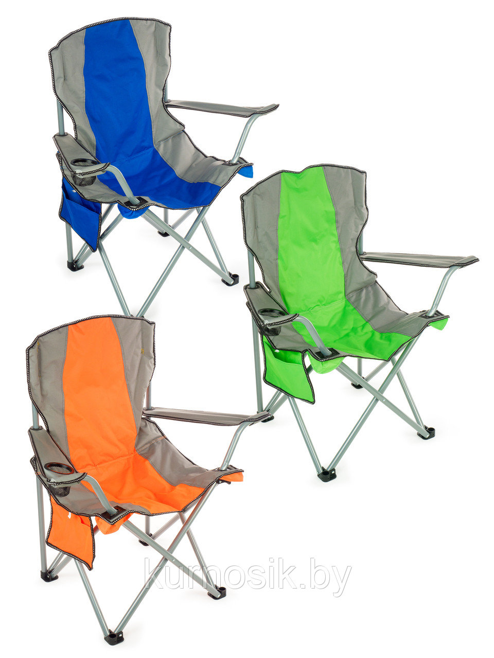 Стул складной Ausini VT21-10005 со спинкой и подстаканником