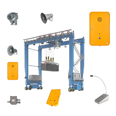 Громкоговорящая связь балочный козловой кран