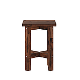 Табурет Ф-131.13  (455*330*330) "Белая Вежа 13" (орех) Орех, фото 3