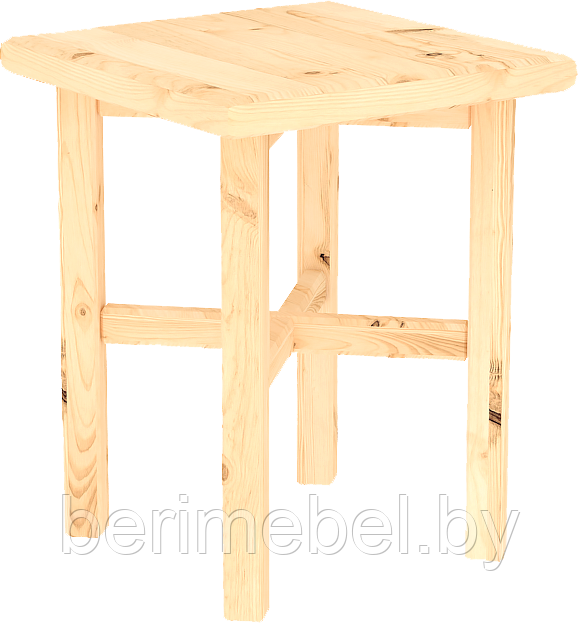 Табурет Ф-131.13  (455*330*330) "Белая Вежа 13" (отделка лак) ФанДок