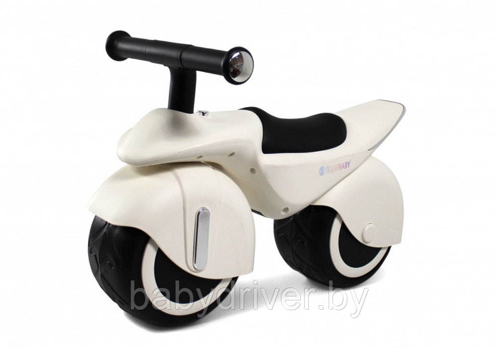 Детский беговел RiverToys HB-222 (белый)