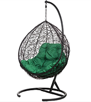 Подвесное кресло BiGarden Tropica Black (зеленая подушка)