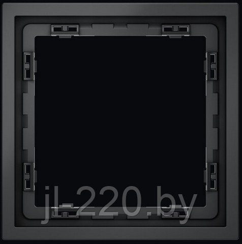 Рамка пластиковая VOLTUM S70 на 1 пост, черный, матовый