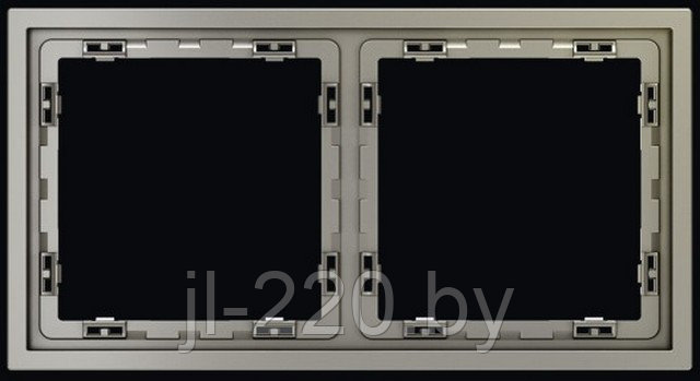 Рамка пластиковая VOLTUM S70 на 2 поста, шелк