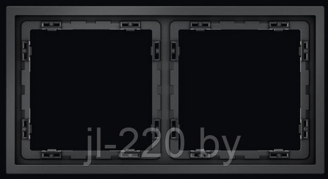 Рамка пластиковая VOLTUM S70 на 2 поста, графит