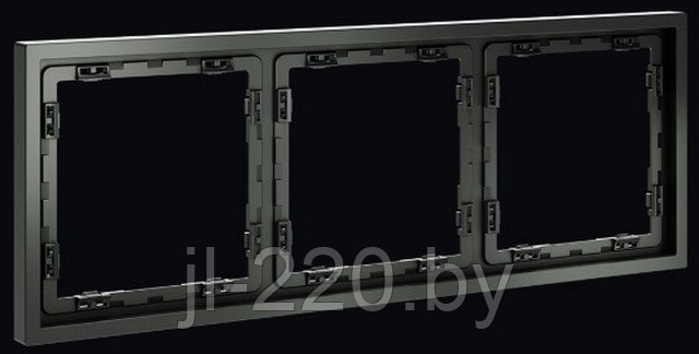 Рамка пластиковая VOLTUM S70 на 3 поста, титан