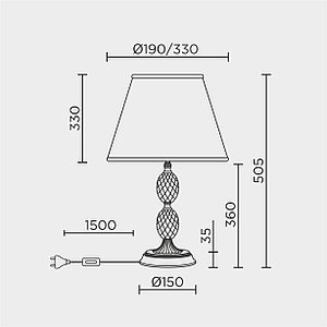 Настольный светильник LED4U L9928 WG