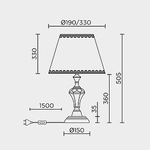 Настольный светильник LED4U L9916 AB