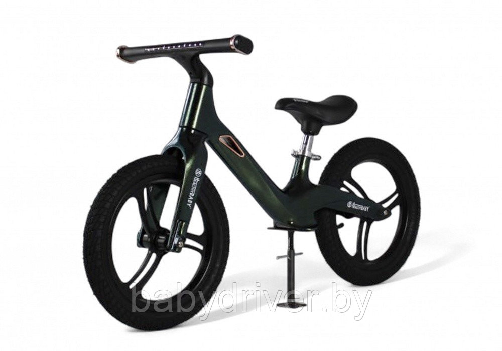 Детский беговел RiverToys HB-555-14 (темно-зеленый)