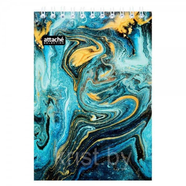 Блокнот Attache Selection Fluid, А6, 80л, на гребне, клетка