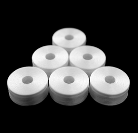 DURALESS №190 DURAK Нить на шпульке для машинной вышивки белая