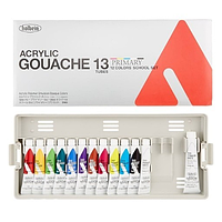 Набор гуаши Holbein Acrylic Gouache School Set PRY с палитрой 12*12 мл + 1*20 мл