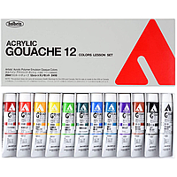Набор гуаши Holbein Acrylic Gouache 20 мл - 12 цветов