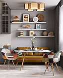 Кресло Stool Group Eames DSW обивка тканевая в стиле пэчворк, ножки из массива бука, фото 4