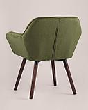 Кресло Stool Group Брайан мягкое зеленое обивка из замши, фото 8