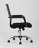 Компьютерное кресло TopChairs TopChairs Clerk офисное черное в обивке из экокожи, механизм качания Top Gun, фото 5