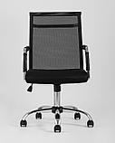 Компьютерное кресло TopChairs TopChairs Clerk офисное черное в обивке из экокожи, механизм качания Top Gun, фото 6