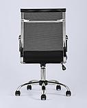 Компьютерное кресло TopChairs TopChairs Clerk офисное черное в обивке из экокожи, механизм качания Top Gun, фото 7