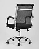 Компьютерное кресло TopChairs TopChairs Clerk офисное черное в обивке из экокожи, механизм качания Top Gun, фото 8