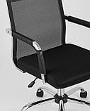 Компьютерное кресло TopChairs TopChairs Clerk офисное черное в обивке из экокожи, механизм качания Top Gun, фото 10