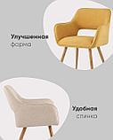 Стул Stool Group Кромвель II серый обивка плотная ткань, металлические ножки, фото 4