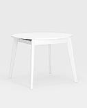 Стол Stool Group Rondo диаметр 100 см белый, раскладывается до 135 см, фото 2