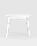 Стол Stool Group Rondo диаметр 100 см белый, раскладывается до 135 см, фото 5