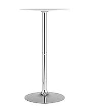 Стол барный Stool Group Мохито NEW белый, металлокаркас с гальванизацией хромом, с гальванизацией хромом