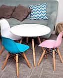 Стол Stool Group Eames DSW детский белый, ножки массив бука, фото 3